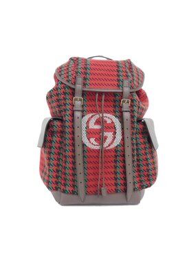 Gucci Backpack Leather Wool